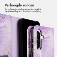 imoshion Design Bookcase Samsung Galaxy A36 - Purple Marble