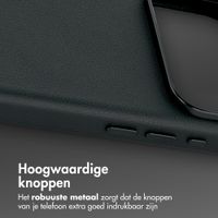 Accezz MagSafe Leather Backcover Apple iPhone 18 Pro Max / 17 Pro Max - Onyx Black