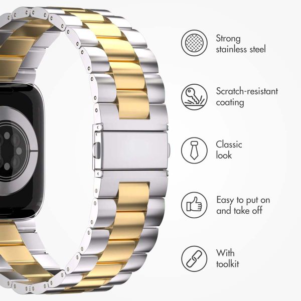 imoshion Steel strap Apple Watch | 44/45/46/49 mm - Silver & Gold