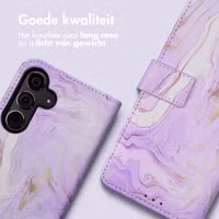 imoshion Design Bookcase Samsung Galaxy S24 Plus - Purple Marble