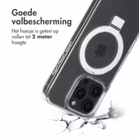 Accezz Ring Stand Backcover met MagSafe Apple iPhone 16 Pro - Transparant