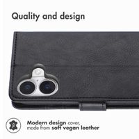 imoshion Luxury Bookcase Apple iPhone 16 - Black