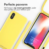 imoshion Siliconen hoesje met koord iPhone X / Xs - Geel