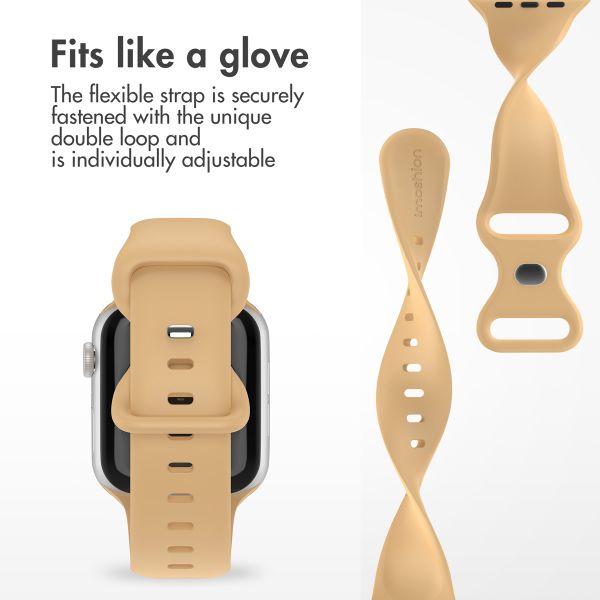 imoshion Silicone⁺ Strap Apple Watch | 38/40/41/42 mm - Size S/M - Walnut