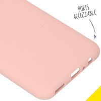 Accezz Liquid Silicone Backcover Huawei P Smart (2020) - Roze