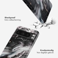 Selencia Vivid Tough Backcover Google Pixel 8 Pro - Chic Marble Black