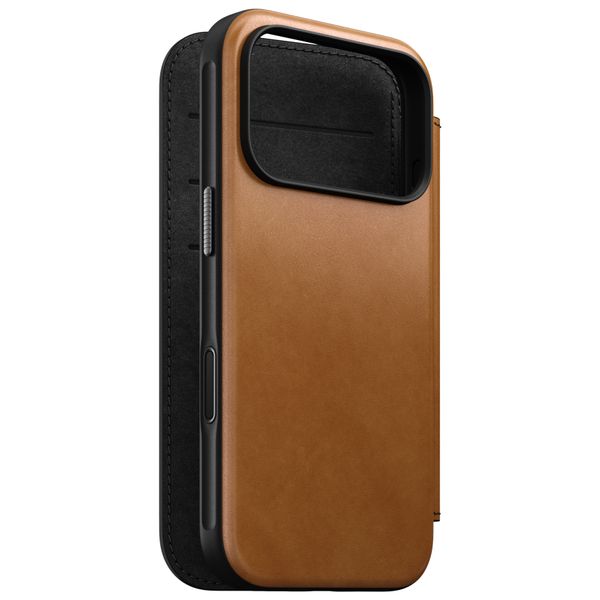 Nomad Modern Leather Folio Bookcase Apple iPhone 18 Pro Max - English Tan