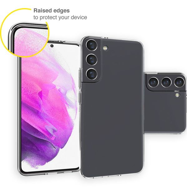 Accezz Clear Backcover Samsung Galaxy S22 Plus - Transparant