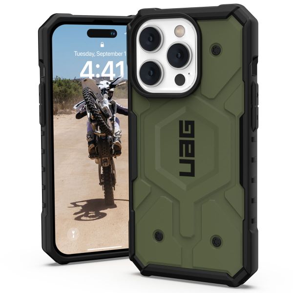 UAG Pathfinder Backcover MagSafe iPhone 14 Pro - Olive