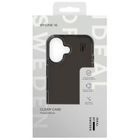 iDeal of Sweden Clear Case Apple iPhone 16 - Tinted Black