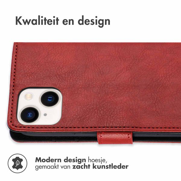 imoshion Luxe Bookcase Apple iPhone 14 / 13 - Rood