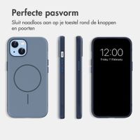 imoshion Color Backcover met Thin MagSafe Ring Apple iPhone 14 / 13 - Donkerblauw