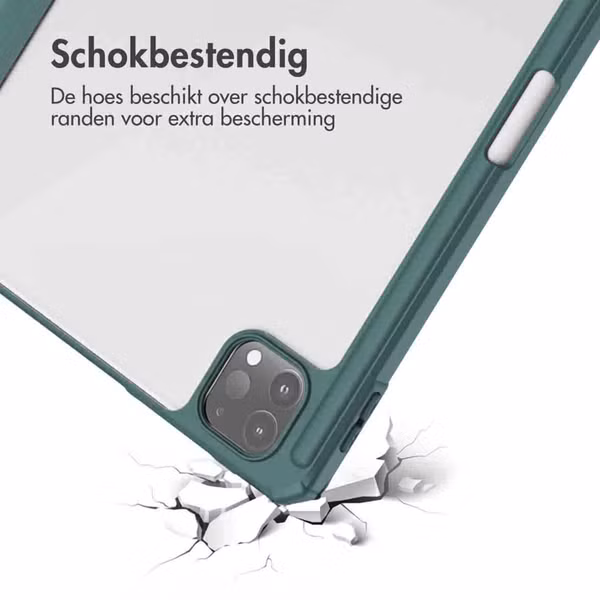 imoshion Trifold Hardcase Bookcase Apple iPad Pro 12.9 (2018/2020/2021/2022) - Groen