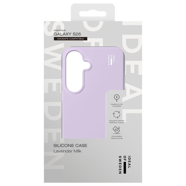 iDeal of Sweden Silicone Case met MagSafe Samsung Galaxy S26 - Lavender Milk