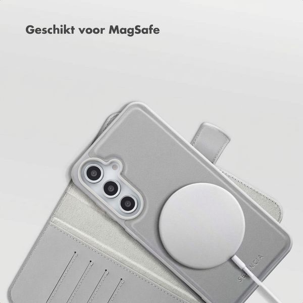 Selencia Olyn Uitneembare Bookcase met MagSafe Samsung Galaxy S24 FE - Grijs