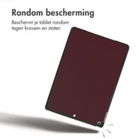 imoshion Trifold Bookcase Apple iPad 9 (2021) 10.2 inch / iPad 8 (2020) 10.2 inch / iPad 7 (2019) 10.2 inch - Bordeaux