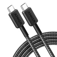 Anker USB-C naar USB-C kabel 322 | Gevlochten - 180 cm - Zwart