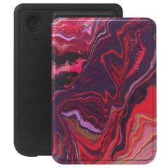 Selencia Vivid Bookcase Kobo Clara Colour / Clara BW - Marble Purple