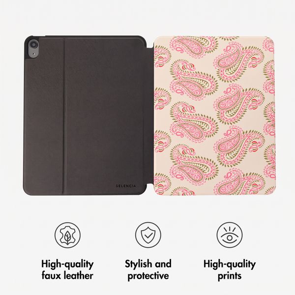 Selencia Vivid Tablet Case Apple iPad Air 11 inch (2026) M4 / (2025) M3 / (2024) M2 / Air 5 (2022) / Air 4 (2020) - Paisley Blush