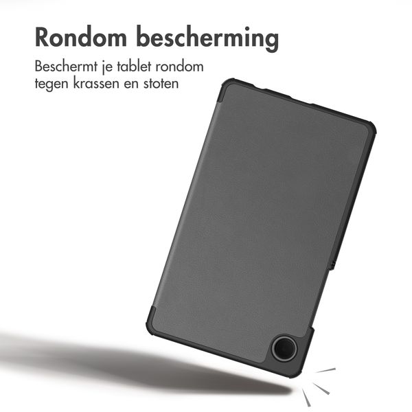 imoshion Trifold Bookcase Samsung Galaxy Tab A11 / A9 8.7 inch - Grijs