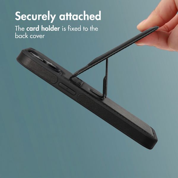 imoshion Back Cover with Card Holder and Stand Apple iPhone 13 - Black