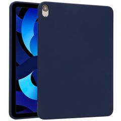 Accezz Liquid Silicone Backcover met penhouder Apple iPad Air 11 inch (2025) M3 / (2024) M2 / Air 5 (2022) / Air 4 (2020) - Donkerblauw