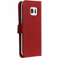 Selencia Echt Lederen Bookcase Samsung Galaxy S7 - Rood