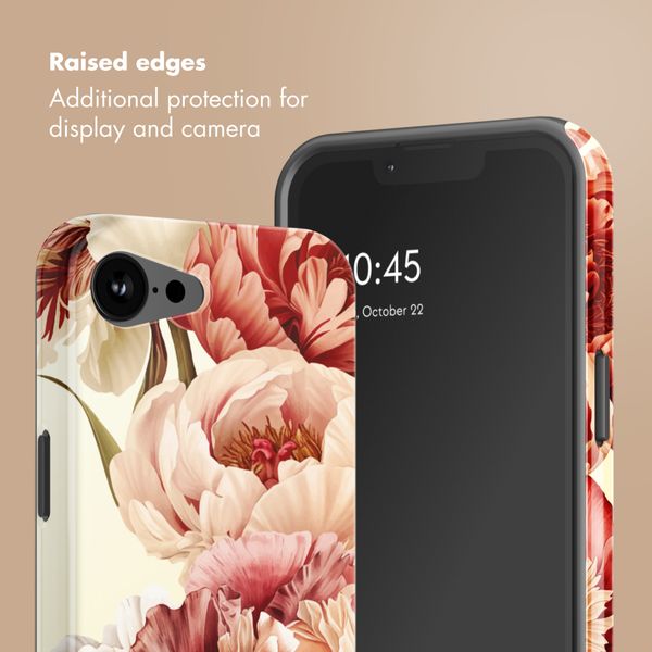 Selencia Vivid Back Cover with MagSafe Apple iPhone 17e / 16e - Vintage Peony