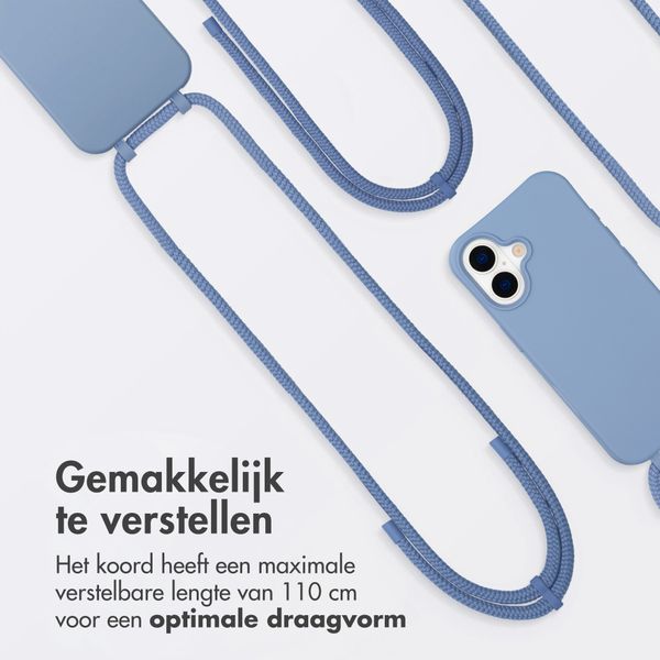 imoshion Color Backcover met afneembaar koord met MagSafe Apple iPhone 17 - Ash Blue
