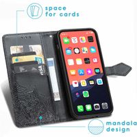 imoshion Mandala Bookcase iPhone 13 Pro - Zwart