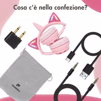 imoshion Draadloze Kinderkoptelefoon Unicorn LED Light - Decibelbegrenzer - Met AUX kabel - Pink / Hot Pink