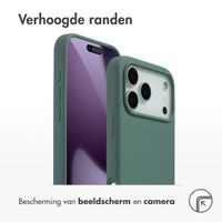 Accezz Liquid Silicone Backcover met MagSafe Apple iPhone 17 Pro Max - Donkergroen