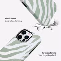 Selencia Vivid Backcover Apple iPhone 14 Pro - Colorful Zebra Sage Green