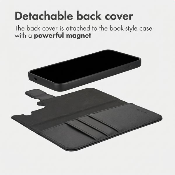 imoshion Uitneembare 2-in-1 Luxe Bookcase Samsung Galaxy S24 FE - Zwart
