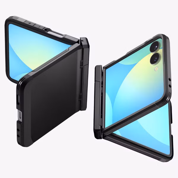 Spigen Tough Armor Pro Backcover MagFit Samsung Galaxy Z Flip 7 - Zwart