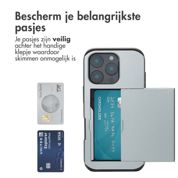 imoshion Backcover met pasjeshouder Apple iPhone 16 Pro - Grijs