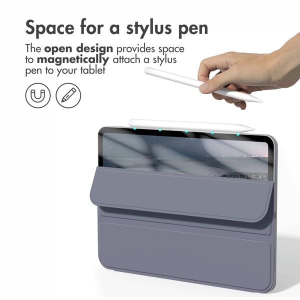 imoshion Magnetic Book Case Apple iPad Air 11 inch (2026) M4 / (2025) M3 / (2024) M2 / Air 5 (2022) / Air 4 (2020) - Lavender