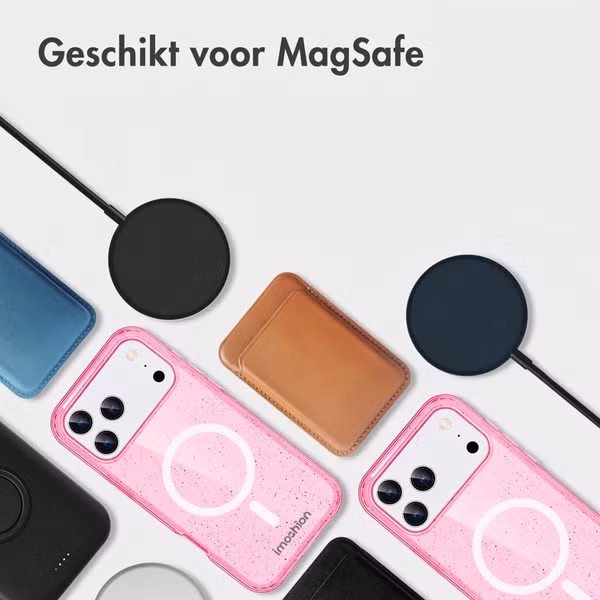 imoshion Sparkle Backcover met MagSafe Apple iPhone 17 Pro - Roze