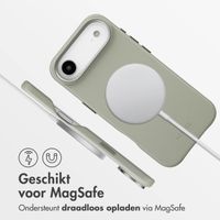 Accezz MagSafe Leather Backcover Apple iPhone Air - Light Grey