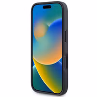 Guess 4G Metal Logo Backcover MagSafe Apple iPhone 16 - Zwart