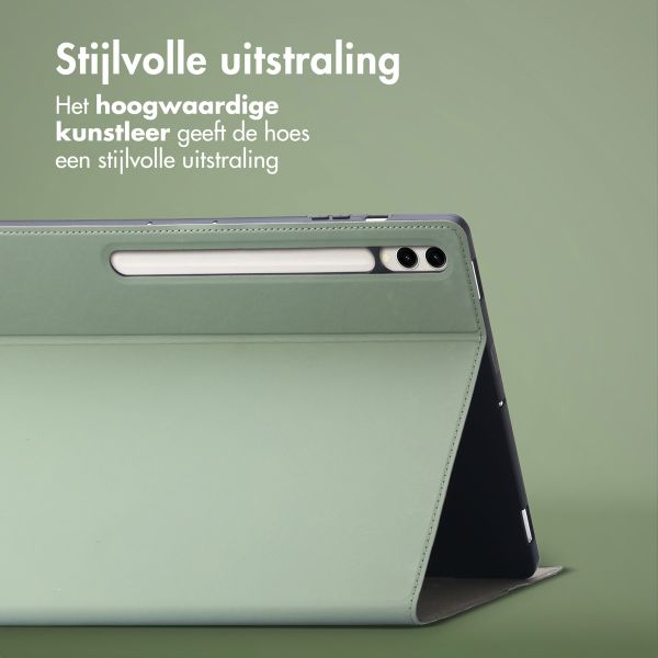Accezz Classic Tablet Case Samsung Galaxy Tab S10 Plus / Tab S9 FE Plus / Tab S9 Plus - Groen