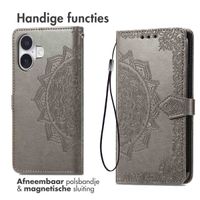 imoshion Mandala Bookcase Apple iPhone 16 - Grijs