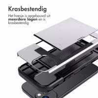 imoshion Backcover met pasjeshouder Apple iPhone 15 - Grijs