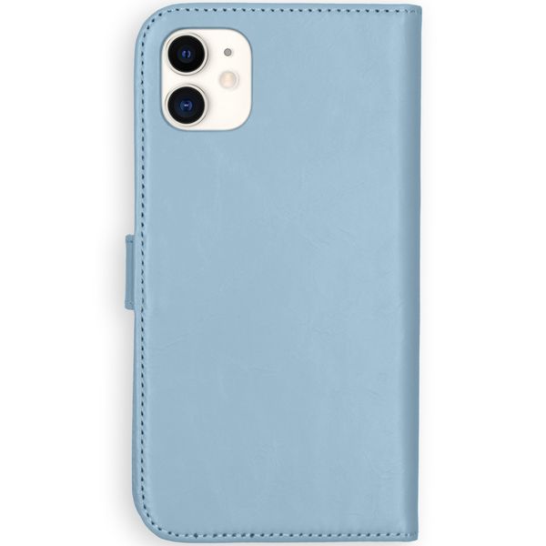 Selencia Echt Lederen Bookcase Apple iPhone 11 - Lichtblauw