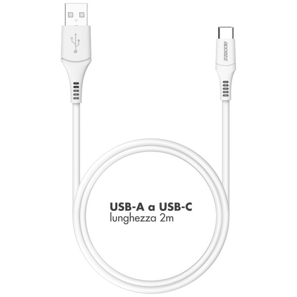Accezz USB-C naar USB kabel - 2 meter - Wit