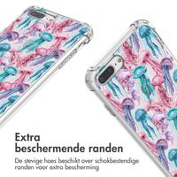 imoshion Design hoesje met koord iPhone 8 Plus / 7 Plus - Jellyfish Watercolor