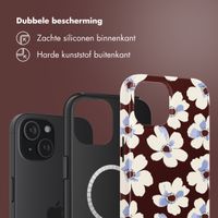 Selencia Vivid Backcover met MagSafe Apple iPhone 15 - Choco Flower Pop