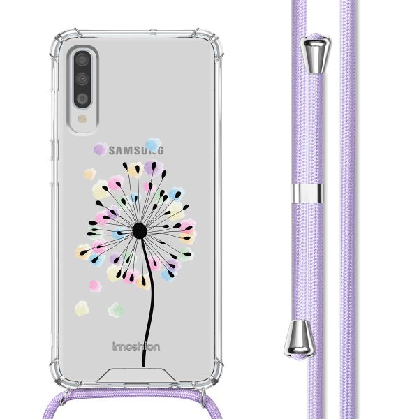 imoshion Design hoesje met koord Samsung Galaxy A70 - Sandstone Dandelion