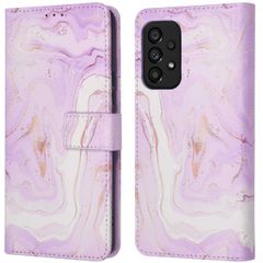 imoshion Design Bookcase Samsung Galaxy A53 - Purple Marble