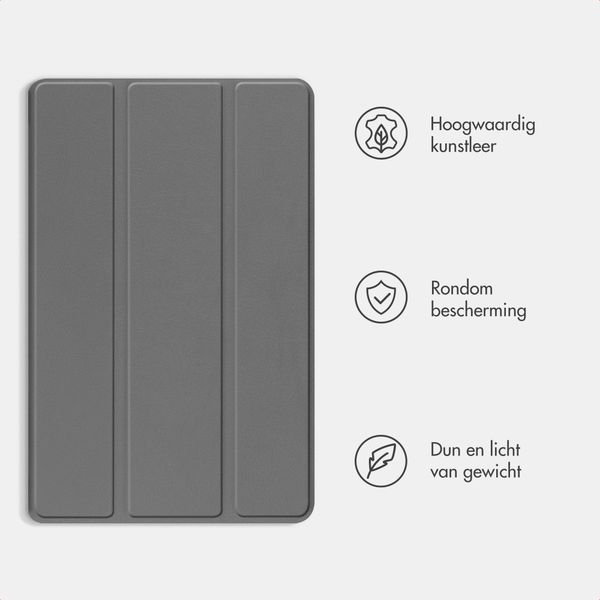 imoshion Trifold Bookcase Samsung Galaxy Tab A11 Plus - Grijs